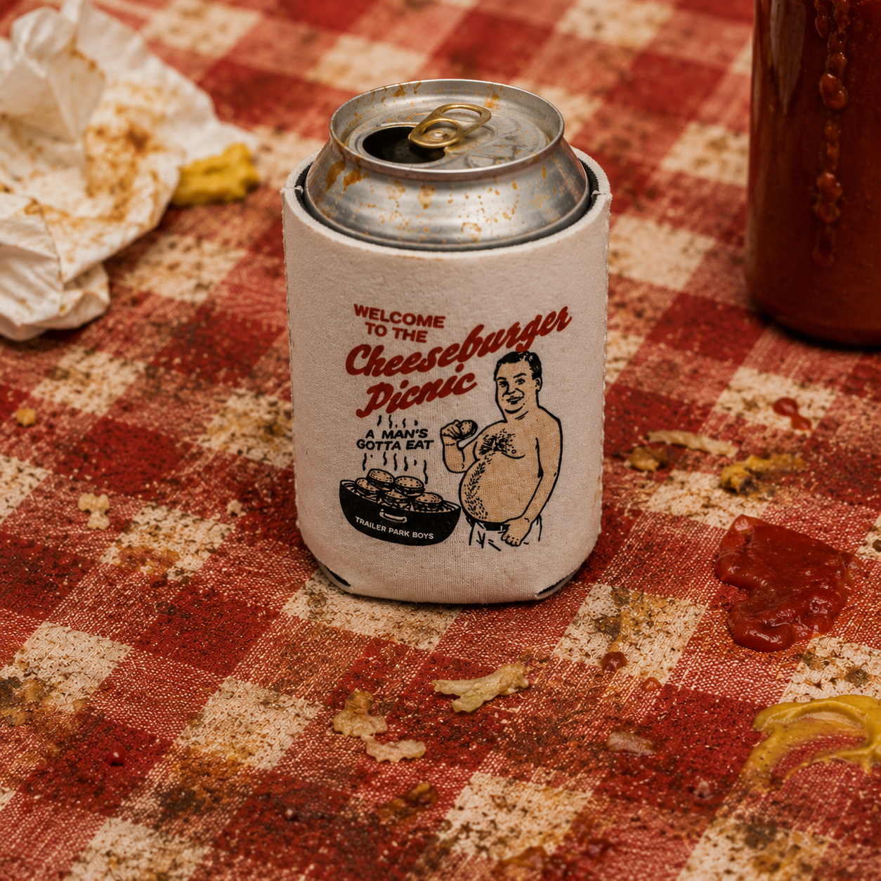 Cheeseburger Picnic Can Cooler