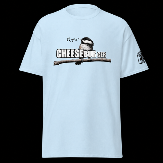 Trailer Park Boys Cheeeeeseburger! on a black background