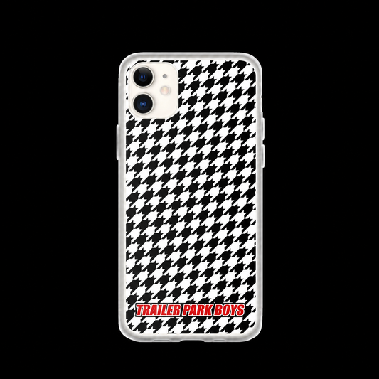 Houndstooth Phone Case for iPhone on a black background