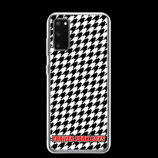 Houndstooth Phone Case for Samsung® on a black background