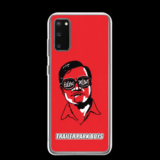 Bubbles Fuckin' Decent Phone Case for Samsung® on a black background