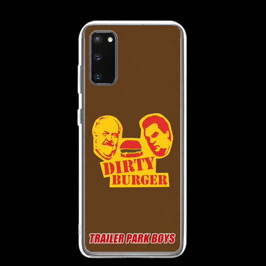 Dirty Burger Phone Case for Samsung® on a black background