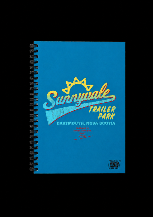 Sunnyvale Notebook on a black background