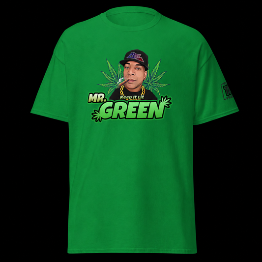 Mr. Green - ROC PILE on a black background